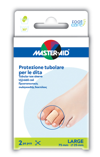 PROTEZIONE TUBOLARE IN GEL MASTER-AID FOOTCARE ELASTICIZZATO LARGE 7,5 CM 20 MM 2 PEZZI C5 - Farmacia Nuova Dr.ssa Gabriella Catellani