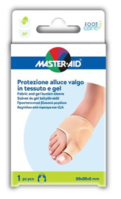 PROTEZIONE IN GEL E TESSUTO MASTER-AID FOOTCARE PER ALLUCE VALGO 1 PEZZO D5 - Farmacia Nuova Dr.ssa Gabriella Catellani