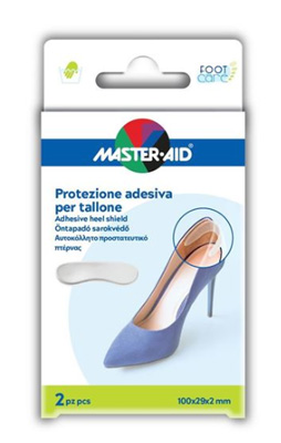 PROTEZIONE ADESIVA MASTER-AID FOOTCARE TRASPARENTE TALLONE 2 PEZZI A4 - Farmacia Nuova Dr.ssa Gabriella Catellani