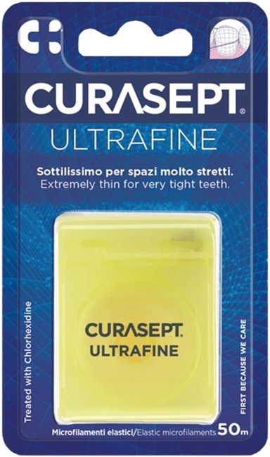 CURASEPT ULTRAFINE FILO INTERDENTALE NON CERATO CLOREXIDINA - Farmacia Nuova Dr.ssa Gabriella Catellani