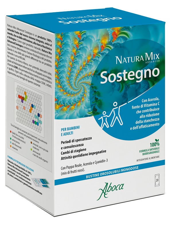 NATURA MIX ADVANCED SOSTEGNO OROSOLUBILE 20 BUSTINE - Farmacia Nuova Dr.ssa Gabriella Catellani