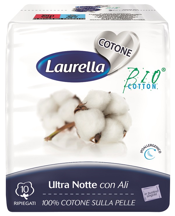 ASSORBENTE LAURELLA PER DONNA IN COTONE ULTRA ALI NOTTE 10 PEZZI - Farmacia Nuova Dr.ssa Gabriella Catellani