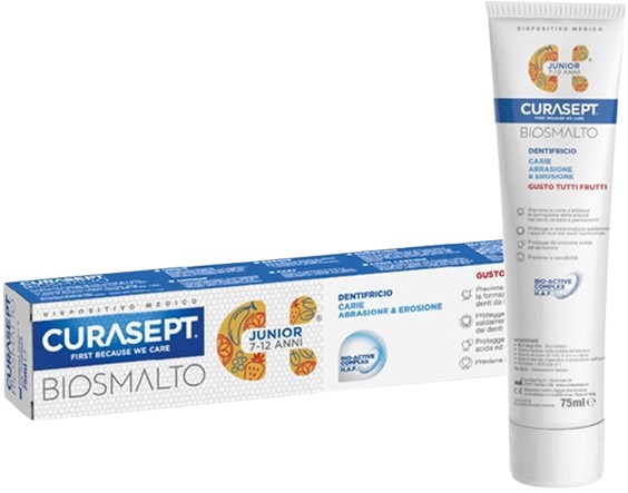 CURASEPT BIOSMALTO DENTIFRICIO JUNIOR 75 ML - Farmacia Nuova Dr.ssa Gabriella Catellani