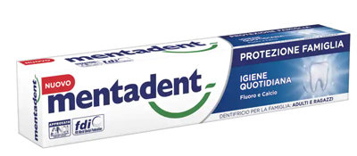 MENTADENT PROTEZIONE FAMIGLIA IGIENE QUOTIDIANA 75 ML - Farmacia Nuova Dr.ssa Gabriella Catellani