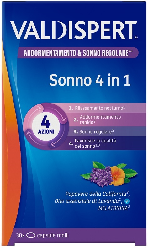VALDISPERT SONNO 4 IN 1 30 CAPSULE MOLLI - Farmacia Nuova Dr.ssa Gabriella Catellani