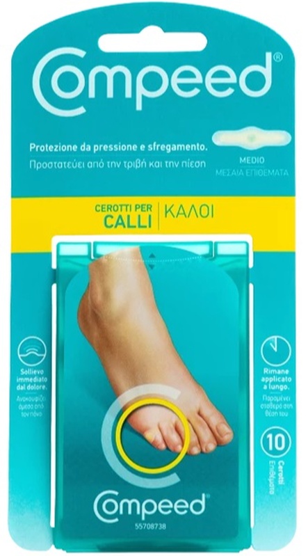 COMPEED CEROTTI PER CALLI MEDIO 10 PEZZI - Farmacia Nuova Dr.ssa Gabriella Catellani