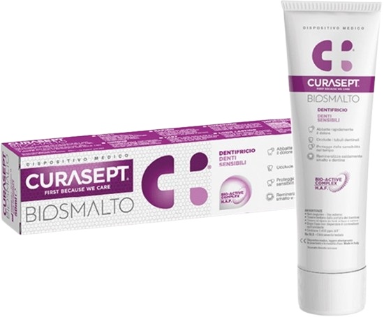 CURASEPT BIOSMALTO DENTIFRICIO DENTI SENSIBILI 75 ML - Farmacia Nuova Dr.ssa Gabriella Catellani