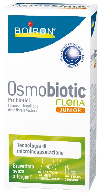 OSMOBIOTIC FLORA JUNIOR 12 STICKS OROSOLUBILI - Farmacia Nuova Dr.ssa Gabriella Catellani