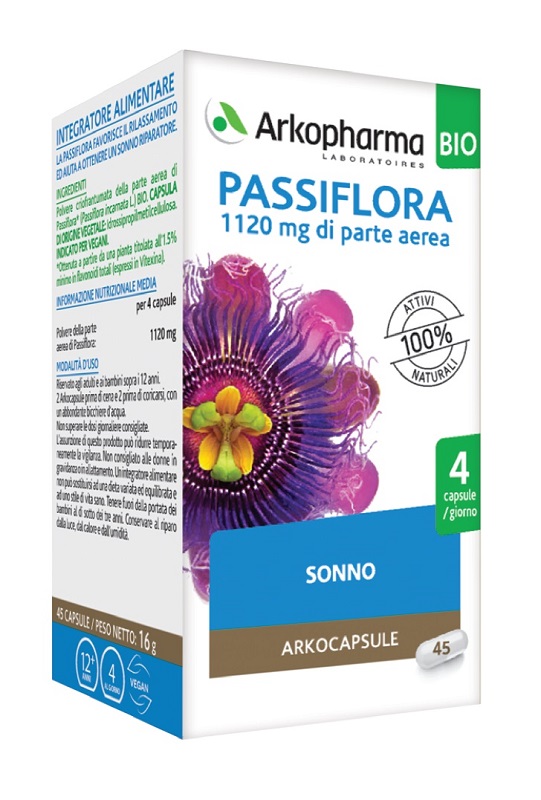 ARKO CAPSULE PASSIFLORA 45 CAPSULE BIO - Farmacia Nuova Dr.ssa Gabriella Catellani