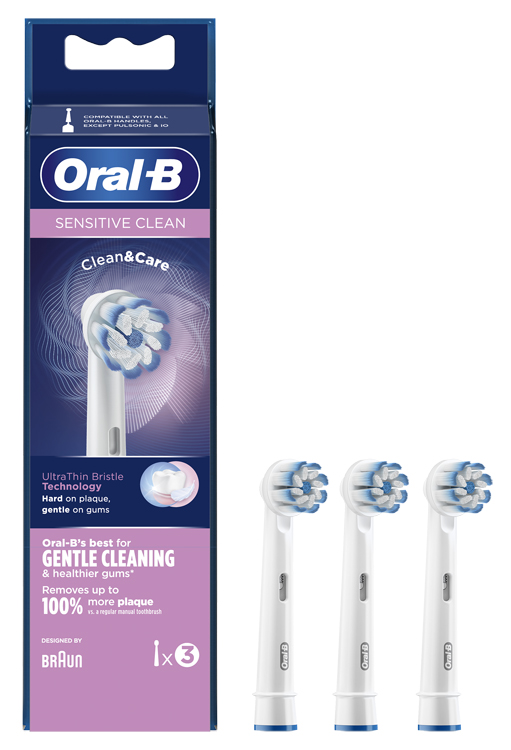 ORALB SENSITIVE CLEAN EB60 TESTINE PER SPAZZOLINO ELETTRICO 3 PEZZI - Farmacia Nuova Dr.ssa Gabriella Catellani
