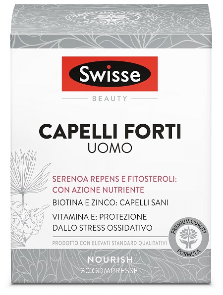 SWISSE CAPELLI FORTI UOMO 30 COMPRESSE - Farmacia Nuova Dr.ssa Gabriella Catellani