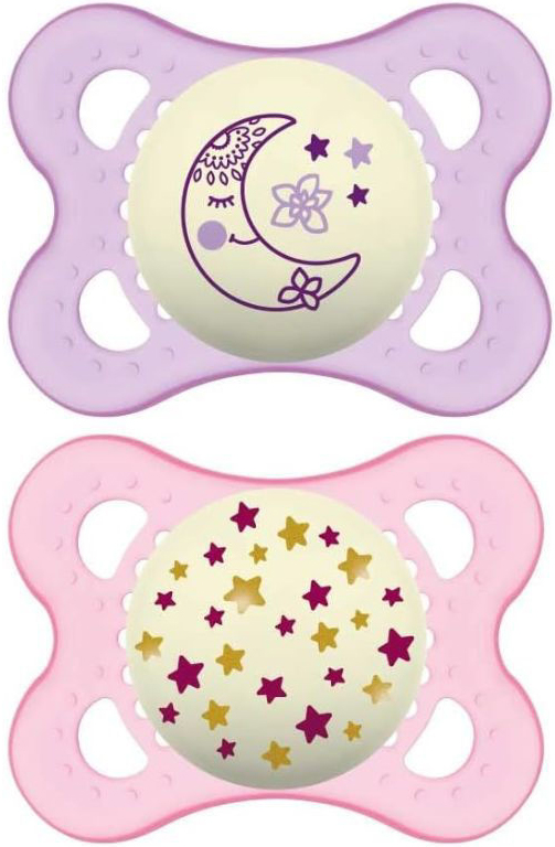 MAM SUCCHIETTO ORIGINAL NIGHT 2-6 MESI SILICONE FEMMINA 2 PEZZI - Farmacia Nuova Dr.ssa Gabriella Catellani