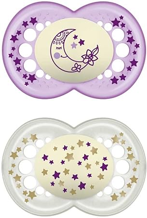MAM SUCCHIETTO ORIGINAL NIGHT 6+ MESI SILICONE FEMMINA 2 PEZZI - Farmacia Nuova Dr.ssa Gabriella Catellani