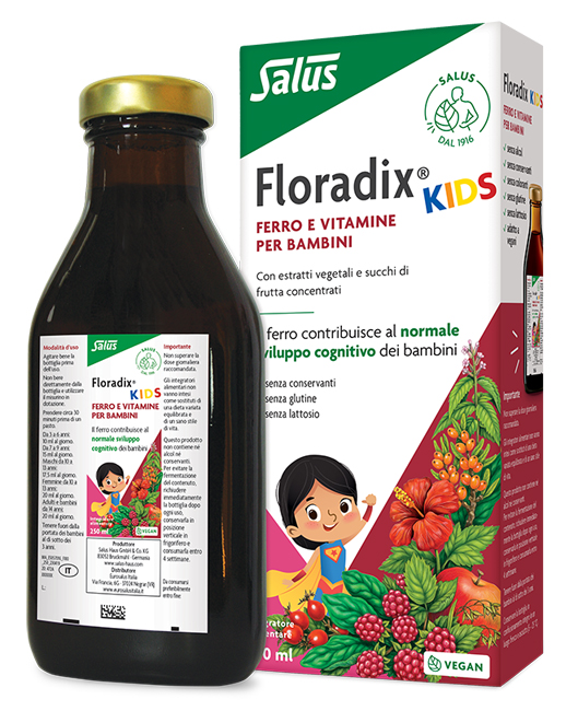 FLORADIX KIDS 250 ML - Farmacia Nuova Dr.ssa Gabriella Catellani