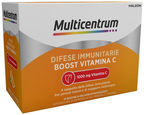 MULTICENTRUM DIFESE IMMUNITARIE BOOST VITAMINA C 14 BUSTINE - Farmacia Nuova Dr.ssa Gabriella Catellani