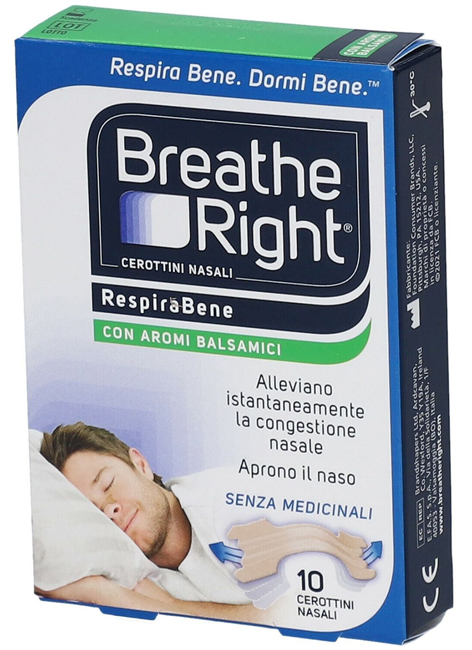 CEROTTI NASALI BREATHE RIGHT BALSAMICI 10 PEZZI - Farmacia Nuova Dr.ssa Gabriella Catellani