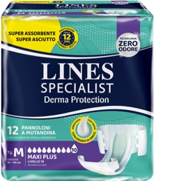 PANNOLONE A MUTANDINA LINES SPECIALIST DERMA MAXI XL 20 PEZZI - Farmacia Nuova Dr.ssa Gabriella Catellani