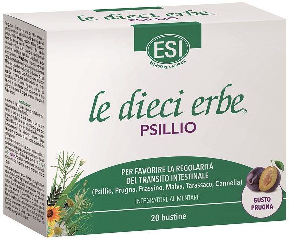 ESI LE DIECI ERBE PSILLIO 20 BUSTINE 5,6 G - Farmacia Nuova Dr.ssa Gabriella Catellani