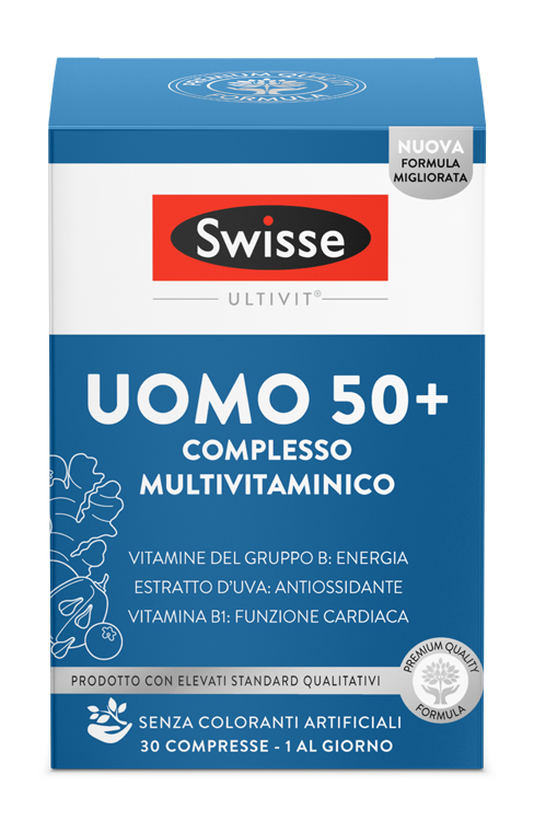 SWISSE MULTIVITAMINICO UOMO 50+ 30 COMPRESSE - Farmacia Nuova Dr.ssa Gabriella Catellani