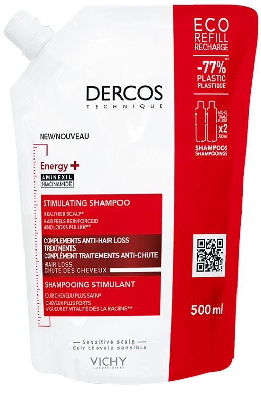 DERCOS ECO RICARICA ENERGIZZANTE 500 ML - Farmacia Nuova Dr.ssa Gabriella Catellani