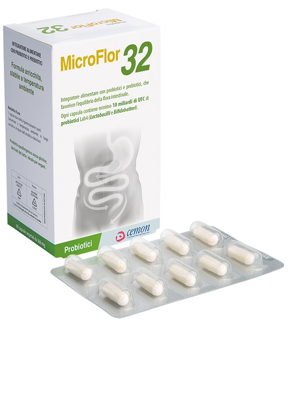 MICROFLOR 32 60 CAPSULE VEGETALI - Farmacia Nuova Dr.ssa Gabriella Catellani