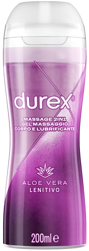DUREX MASSAGE 2 IN 1 GEL MASSAGGIO CORPO E LUBRIFICANTE ALOE VERA 200 ML - Farmacia Nuova Dr.ssa Gabriella Catellani